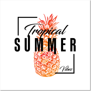 Tropical Summer Vibes Posters and Art